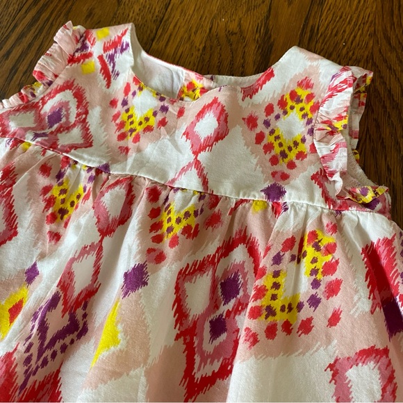 Precious Tucker and Tate 12 Month Girls Sleeveless Geometric Ruffle Dress - Picture 3 of 4